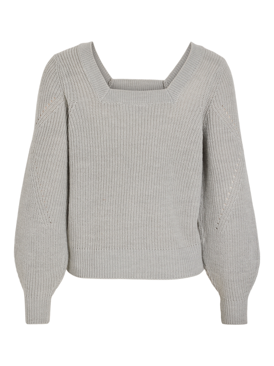 VIOA Pullover - Light Grey Melange